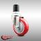 Service Caster 4 Inch 316SS Red Polyurethane Wheel Swivel 1-3/4 Inch Expanding Stem Caster SCC-SS316EX20S414-PPUB-RED-134 - alternate 3